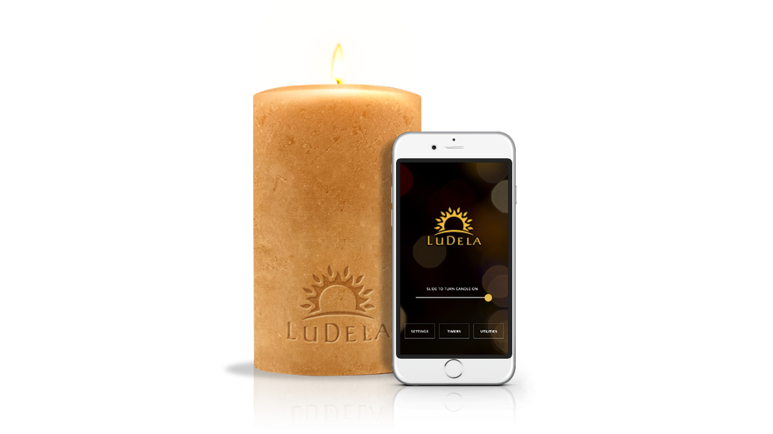 Empresa criou “LuDela” uma vela inteligente controlada por smartphone